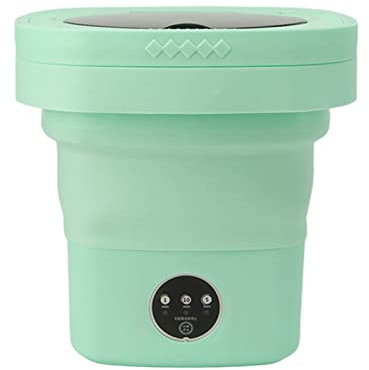 Machine à Laver Portable, Mini Petite Laveuse Pliable pour sous-Vêtements, Vêtements de bébé, Serviettes, Chaussettes, Laveuse à Linge Automatique à Nettoyage en Profondeur (Vert)