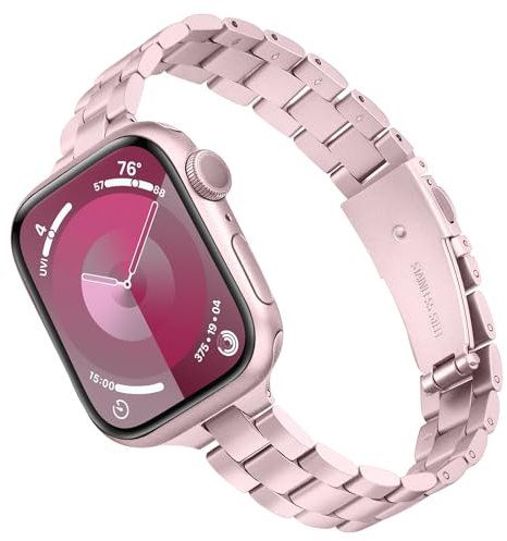 TRUMiRR Sostituzione per Apple Watch Series 9 8 7 41mm/Apple Watch SE (2.Gen) 40mm Cinturino, Bracciale Sottile in Acciaio Inossidabile Sostituzione per iWatch SE Series 9 8 7 6 5 4 3 2 1 38mm