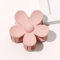 1 pince à cheveux en forme de fleur pour femme - En plastique antidérapant - Pour femme et fille - Pour un port quotidien - Rose foncé