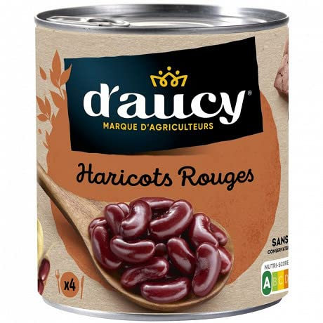 D'AUCY - Haricots Rouges 500G - Quatre Articles