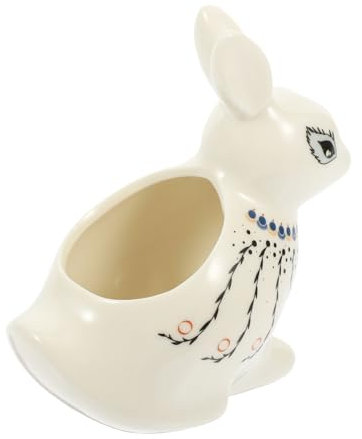 BESPORTBLE Sukkulenten-töpfe Hase Pflanzer Häschen-sukkulenten-pflanzgefäß Pflanzer Drinnen Pflanzgefäß Für Den Innenbereich Pflanztöpfe Saftige Vase Tier Haushalt Keramik Weiß Orchideentopf