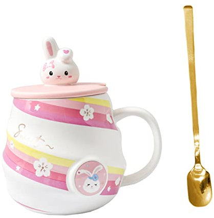 MAGICLULU Illumina La Tua Mattina Con La Tazza Da Caffè in Ceramica Spiral Belly Cup Con Cucchiaio Per Tutti