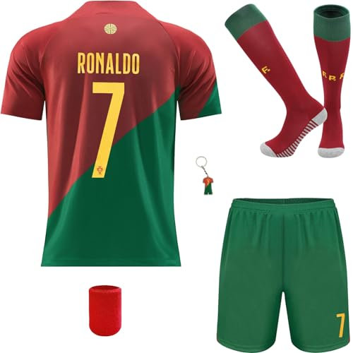 Mikalay Neu #7 Heim Fußball Trikot/Shorts/Socken für Kinder Geschenk Set Jugendgrößen (Heim,26)