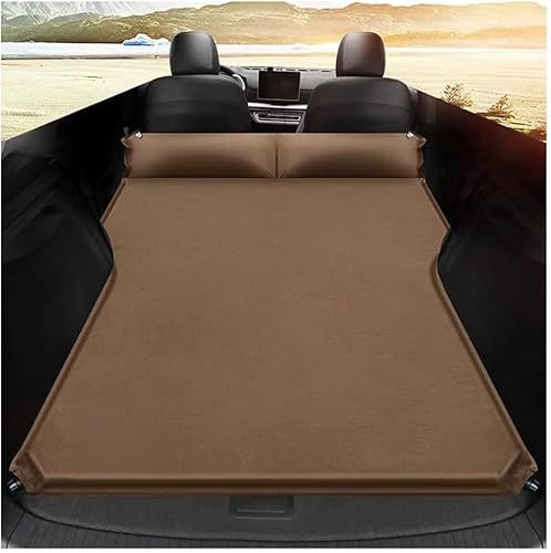 ASTRAE Auto Luftmatratze Für Mi-NI Rocketman Roadster Van,Auto komfortabel Aufblasbar Kissen,Bett Schlafkissen für Reisen Camping Outdoor Aktivitäten,C-Brown