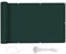 LOVE STORY Brise Vue Balcon 85x600m Protection UV Opaque,Imperméable, Résistant au Vent avec Trous et Serre Câbles pour Terrasse, Jardin, Exterieur -Vert foncé