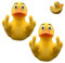 Mittelfinger-Ente,lustige Mittelfinger-Entenstatue,Doppel-Mittelfinger-Gummiente,Ente mit US-Flaggenmuster,Mittelfinger-Ente Badezimmer-Dekoration,niedliche Doppel-Mittelfinger-Ente (Yellow,2PCS)