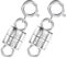 Goiern 2 Stück 925 Sterling Silber Magnet Schmuck-Verschlüsse, Verlängerungskette Magnetverschluss kette für DIY, Schmuck Making, Armband, Halskette