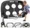 Bnlei 4 in 1 Fussballtore für Garten Kinder, Mini Faltbares Fußballtor Kinder Trainingszubehör, Kleine Fussball Tor mit Torwand, Fußball Tor Trainingsset Tore Gate für Indoor & Outdoor