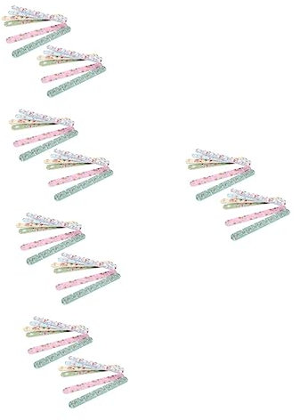 Mikinona 75piezas Limas De Uñas De Navidad Limas De Manicura De Doble Cara De Uñas Eva Portátiles Para Diseño De y Pedicura