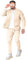 DONYKARRY Herren 2-Teilige Sporthemd mit Baseballkragen Sweatsuit Sets Dünner Male Trainingsanzug-Sets Mit Durchgehendem Reißverschluss, Trendige Jacke Anzug Sommer Outfits(Aprikose,M)