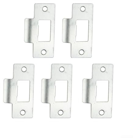 Stainless Steel Adjustable Door Strike Plate, Stainless Steel Door Latch Replacement Strike Plate For Door Frame Door Frame Reinforcement(10pc)