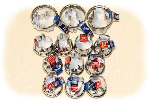 sopomarkt24 Ausstecher Set Ausstechformen Backzubehör Plätzchen-Ausstecher Keksausstecher Weihnachten Plätzchen backen Premium 13T Spülmaschinenfest