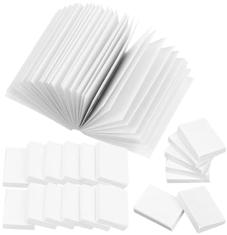 Ieron 50 Stück Blankobücher für Puppenhäuser, DIY-Zubehör, Basteln, handgefertigte Blanko-Miniaturbücher mit Seiten für Puppenhäuser, Buchmodelle, Mini-Notizbücher