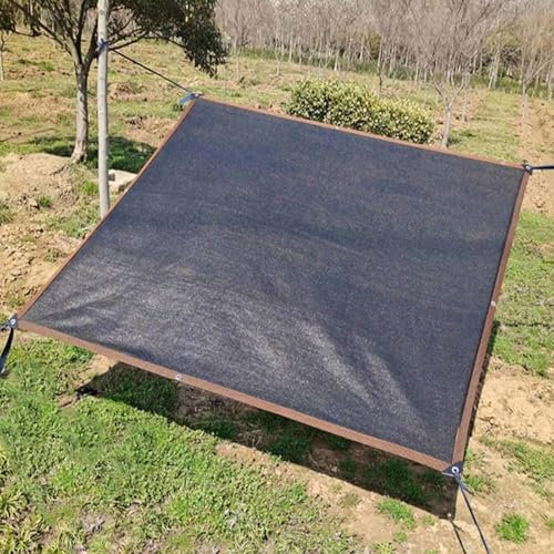 KSQP Voile Ombrage 3x3 Militaire Beige Ombrage Terrasse Toile d'ombrage Imperméable Beige 3x4 pour La Couverture Végétale/Serre/Jardin/Pergola,black-3x4m