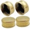 Milisten 4pcs Brass Garden Hose End Cap Female Stoppers for Outdoor Faucets Hose Splitters and Water Spigots Easy to Connect and Disconnect for Garden Hose Accessories