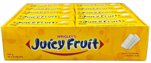 WRIGLEYS Juicy Fruit Kagummi- Juicy Fruit Kaugummi-Pellets - 30x12g