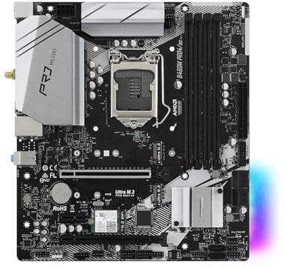 QWEOWW motherboard Fit For ASROCK B460M PRO4/AC Motherboard B460 Motherboard LGA 1200 DDR4 128GB M.2 support 10400F 10900K 10100 10700 10105 cpu Micro ATX