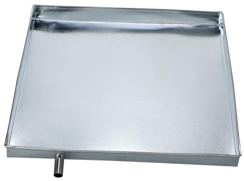 HONITANO Bac de Récupération Condensat Fer Galvanisé et Plastique pour Climatiseur Intérieur et Extérieur Plateau Égouttage Stable et Résistant Bac Récupérateur Eau pour Système de