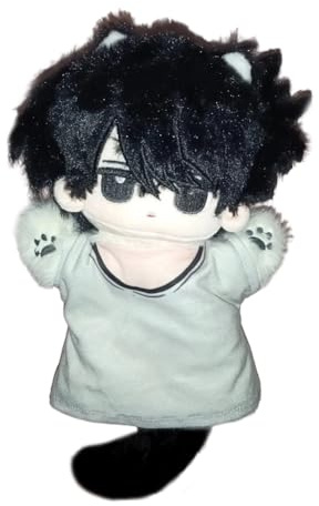 Gooyeh L Plüsch-Kissen, süßes Anime, gefüllt, weiche Figur, niedlicher L-Schlüsselanhänger, pelziges Kissen, Heimdekoration, Geschenk für Fans, 25 cm
