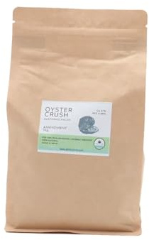ALMICANNA: Oyster Crush Muschelschalen fein gemahlen 1kg für den Anbau von Cannabis - Reich an Calciumcarbonat - Reguliert den pH-Wert & fördert Wurzelwachstum - Amendment im Living Soil