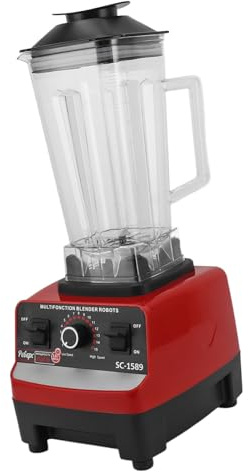 HEEPDD Licuadora de Encimera de 4500 W, Procesador de Alimentos, Licuadora de Alta Velocidad con 6 Cuchillas de Acero Inoxidable, 2,5 L, Gran Capacidad, 15 Velocidades, para Carne, (Enchufe europeo