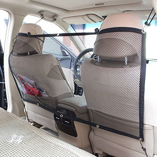 Candora Car Pet Barrier Safety Net - Car Safety Net Hatchback Dog Guard Barrier Protector, 115cmx 62cm