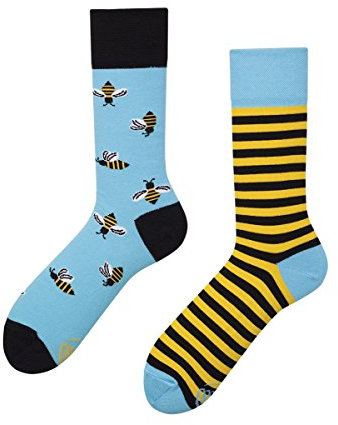 Verrückte Socken MM damen und herren crazy socks BEE BEE Wespe Funny Socks (39-42)