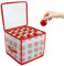 DEENZ CHRISTMAS TREE 64 BAUBLE DECORATIONS STORAGE BOX WITH ZIP TOP 4 LAYER TO STORE BAUBLE TOTAL 64 BAUBLE STORAGE