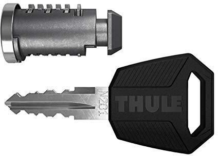 Thule 450200 Serrure de sécurité à une clé Argenté/noir 2 cylindres de serrure