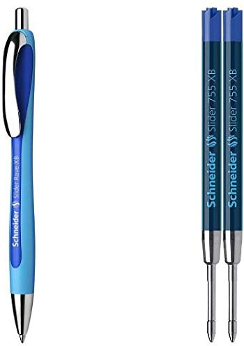 Schneider-Slider Rave XB-1 Kugelschreiber + 2 Ersatzminen 755XB blau