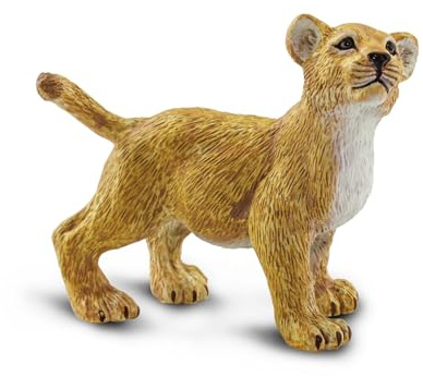 Safari Ltd. Löwenjunges 7,6 cm | Zootierfigur | Ungiftig und BPA-frei | Für Kinder ab 3 Jahren geeignet