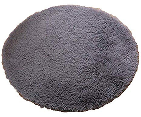 dragonaur-home decor Weicher zotteliger Badezimmerteppich, Schlafzimmer, rutschfeste Bodenmatte, Badematte, Duschteppich, Yoga, Plüsch, runder Teppich für Haustiere
