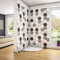 Piatto Doccia Bianco Lucido Semicircolare 80x80cm in Pietra Artificiale Rivestito Gel Coat Ultra Slim 3 cm