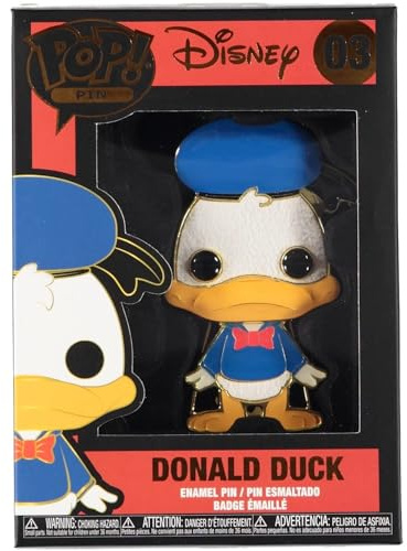 Funko 135817 POP Pin Disney Donald 10cm Puppen und Actionfiguren, Mehrfarbig, único