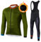 UGLY FROG Magliette da Ciclismo da Uomo Ciclismo Abbigliamento Set Uomo Inverno Termico Vello Maniche Lunghe Antivento Ciclismo Maglia Lunga e Pantaloni KXITCXHB14
