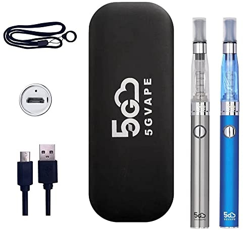 5GVAPE 2 PCS eGo Evod CE4 Electronic Cigarette Starter Kit Vape Pen for E-Liquid, USB Rechargeable Battery E-Shisha, 1.6ml atomizer(Empty),510 Thread E-Cigarette,No E Liquid