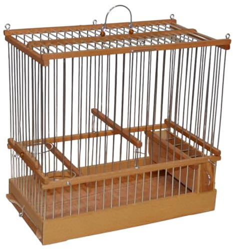 Vogelkäfig Vogelbauer Holzkäfig Traditioneller Harzer Käfig Unikat Stieglitz Singvogel Handarbeit (ca. 52x40x26 cm)