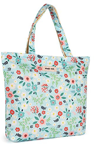 Aeelike Knitting Bag Small, Knitting Bags for Wool and Needles Storage, Knitting Bag for Children Crochet Travel Bag, Portable Knitting Yarn Storage Bag Craft Knitting Project Bag Knitting Tote Bag