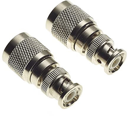 50 Ohm SMA-Stecker auf N-Typ-Stecker-Adapter - Koax-Adapter für Antenne, WiFi, Router, Funkgeräte, koaxiale Stecker-Buchse, Ham Extender Transceiver - 2 Stück