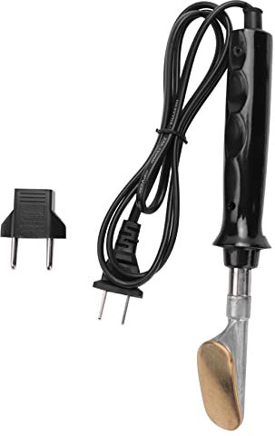 Bzocio Fer à Souder éLectrique avec PoignéE en Plastique Pointe Plate pour RéParation de Pare-Chocs de Voiture Outils de Soudage à la Main Prise EuropéEnne