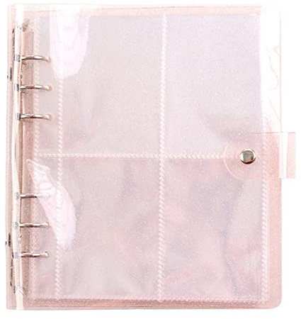 3 Zoll DIY Tragbares Fotoalbum 200 Taschen Kpop Photocard Halter Buch Photocard Sleeves Glänzend Klar Photocard Binder Fotobuch Karte für Alben Visitenkarten Postkarten Bilderaufbewahrung