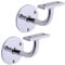 HANDLEZONE® 2 Pack Heavy Duty Handrail Bracket for Stair Bannister, Wood and Steel Handrail - Polished Chrome
