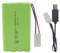 ZYGY 1PCS 9.6V 2800mAh AA Batería de Carga con Enchufe Tiangong con Cable de Carga USB para RC Toy Car Truck Tank Engineering Vehicle Remote Control Ship