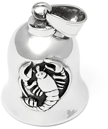 Sternzeichen Biker-Bells Motorrad-Glocke Glücksbringer Motorradfahrer Geschenk (Sternzeichen Krebs)