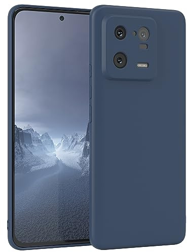 EAZY CASE - Silikonhülle für Xiaomi 13 Pro Hülle Silikon Case Blau weich stoßfeste Handyhülle Xiaomi 13 Pro Schutzhülle mit Kameraschutz Dünn Premium Schutz Cover TPU Phone Bumper in Dunkelblau