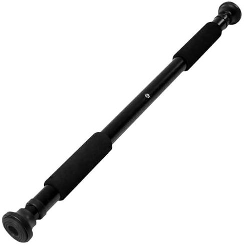 OcioDual Barre de traction avec vis incluses, supporte jusqu'à 100 kg, salle de sport, exercices à domicile, barre de traction murale Noir, callisthénie, sport, salle de gym à domicile
