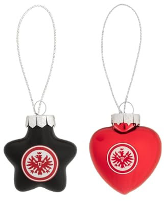 Eintracht Frankfurt Christbaumschmuck Weihnachtsschmuck 4er Set glänzend