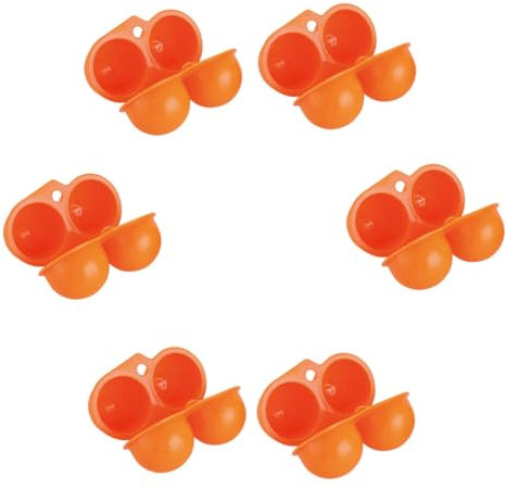 NIYANGLE 6 Pièces conteneurs pour réfrigérateur cas d'oeufs en plastique œufs organisateur de stockage d'oeufs carton d'oeufs de pique- portable récipient mallette de transport pp