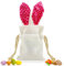 Meanju Leinen Ostertasche Kinder Mit Kordelzug Und Hasenohren Osterbeutel Zum Befüllen Ostergeschenke Tasche Ostern Korb Geschenktüte Ostern Ostergeschenke Für Mädchen Und Jungen (Rosa)