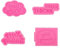 4 Stück Silikon Fondant Kuchen Formen 3D Happy Birthday Buchstaben Silikonformen Bonbon Schokoladenformen